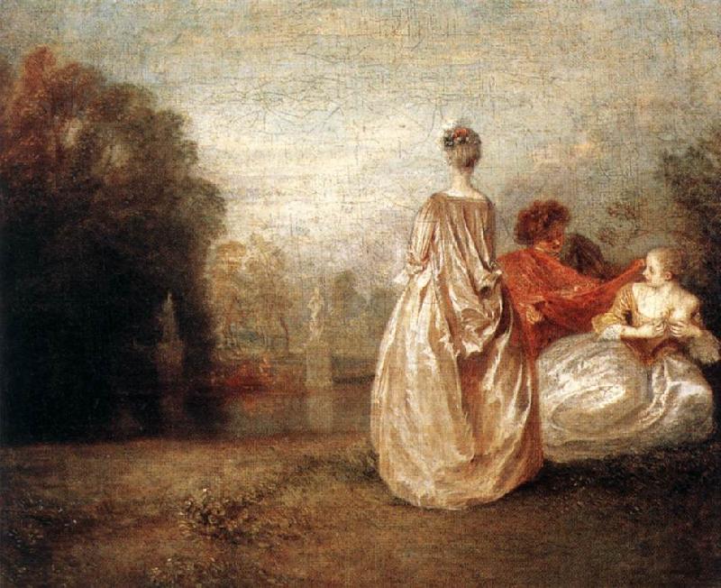 WATTEAU, Antoine Two Cousins china oil painting image